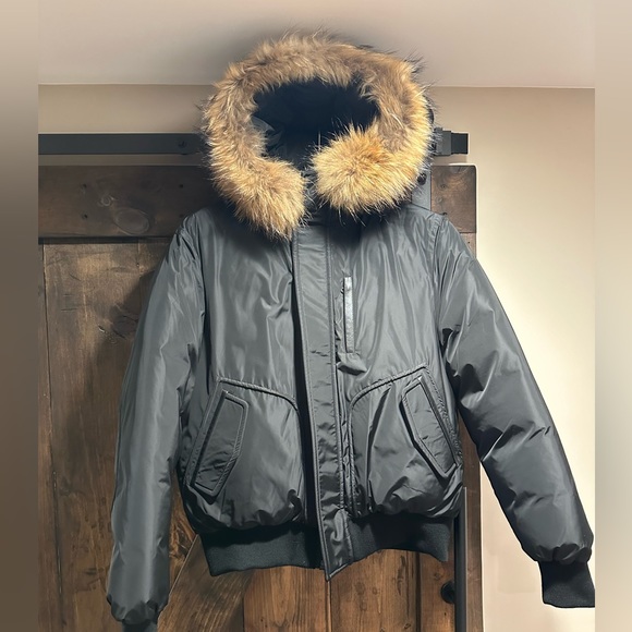Mackage Men’s Down Bomber with Natural Fur